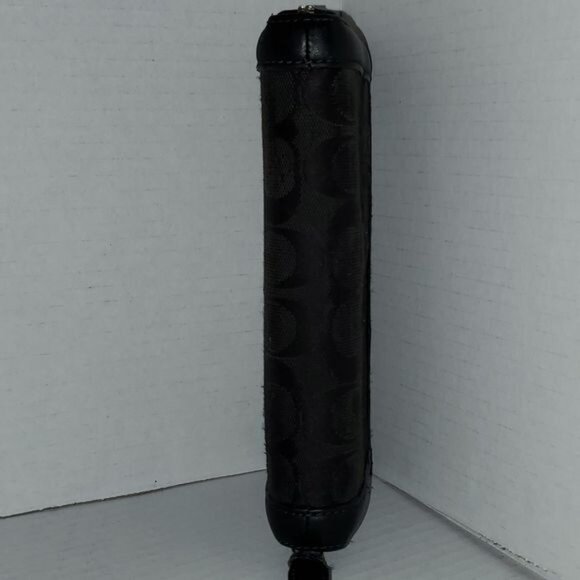 COACH Wallet Hampton Signature C Black Jacquard Leather Trim WOMEN'S WOMAN'S - Picture 6 of 16